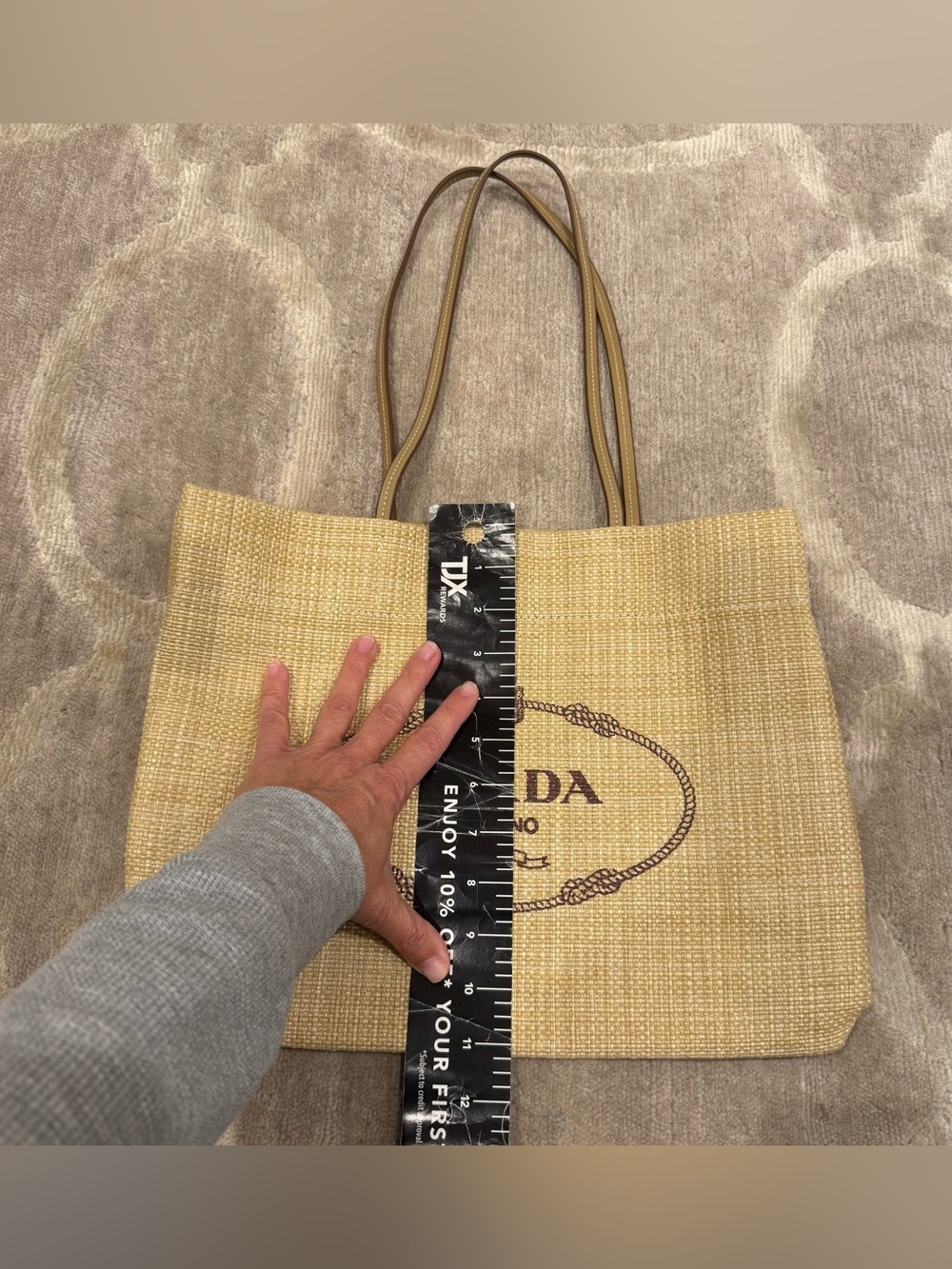 Prada Raffia Tote Bag - Picture 12 of 13